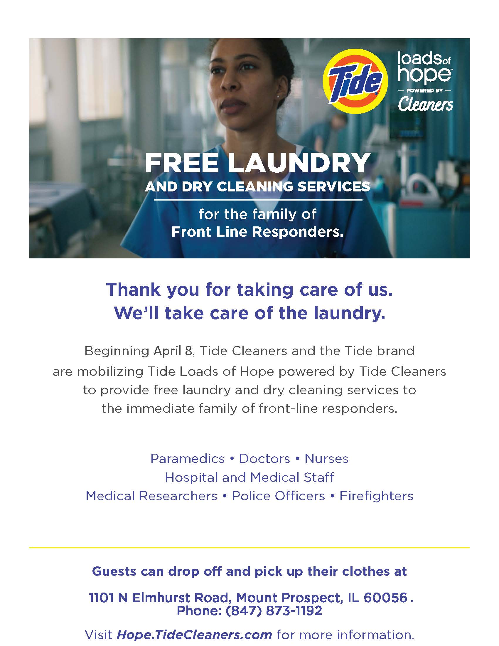 Project Hope_Partnership Flyer Mount Prospect Supports Local Business Promotions